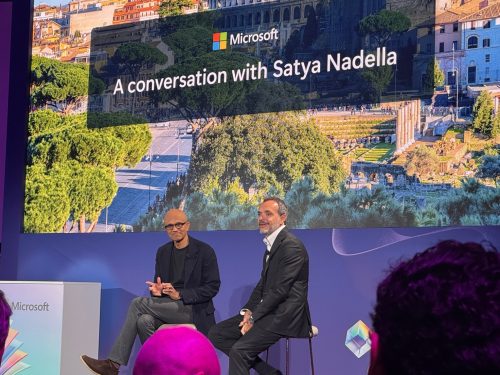 Foto di Satya Nadella all'evento " A conversation with Satya Nadella"