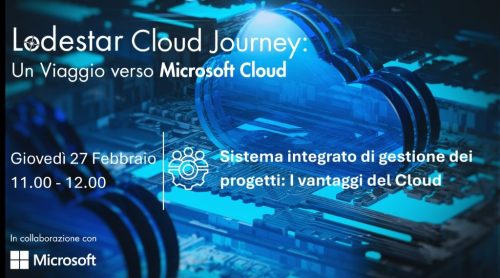 Immagine di presentazione del Webinar sul sistema integrato di gestione dei progetti in CLoud